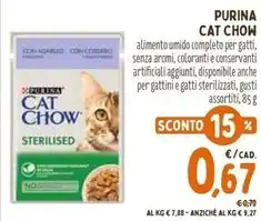 Pet Store Conad Purina - cat chow offerta