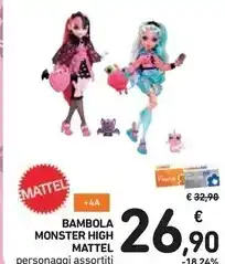 Spazio Conad Mattel bambola monster high offerta