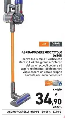Spazio Conad Dyson aspirapolvere giocattolo offerta