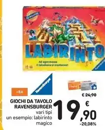 Spazio Conad Ravensburger giochi da tavolo offerta