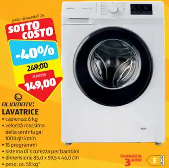 ALDI LAVATRICE ALIOMATIC offerta