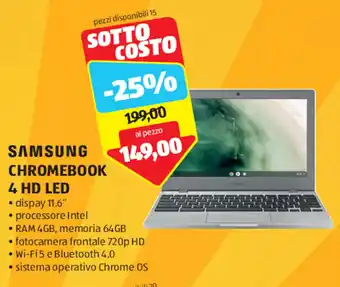 SAMSUNG CHROMEBOOK 4 HD LED
