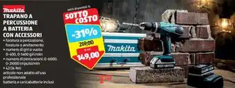 ALDI TRAPANO A PERCUSSIONE A BATTERIA CON ACCESSORI offerta