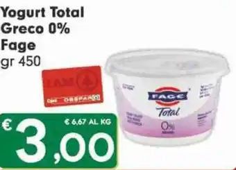 Yogurt Total Greco 0% Fage gr 450