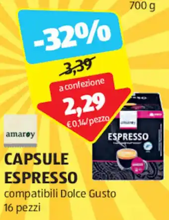 ALDI CAPSULE ESPRESSO offerta