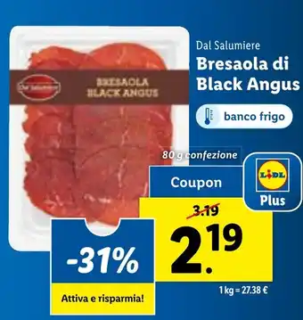 Lidl Bresaola di Black Angus offerta