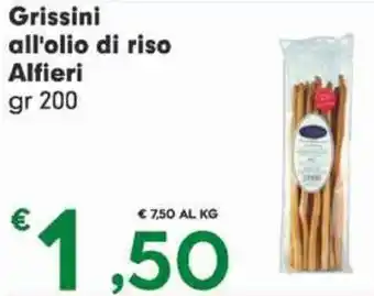 Eurospar Grissini all'olio di riso Alfieri gr 200 offerta