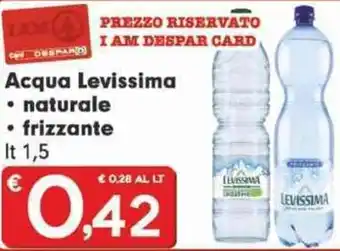 Acqua Levissima • naturale • frizzante lt 1,5