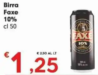 Eurospar Birra Faxe 10% cl 50 offerta