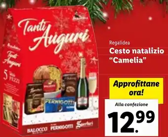 Lidl Regalidea Cesto natalizio "Camelia" offerta