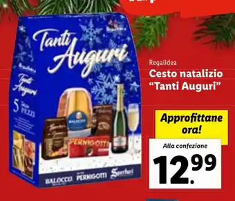 Lidl Regalidea Cesto natalizio "Tanti Auguri" offerta
