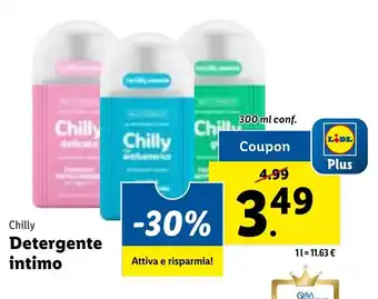 Lidl Chilly Detergente intimo 300 ml conf. offerta