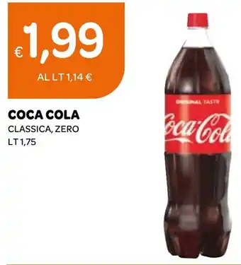 Ekom COCA COLA CLASSICA, ZERO LT 1,75 offerta