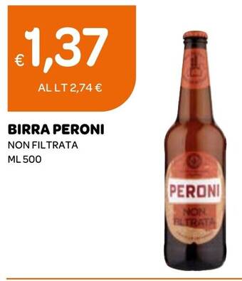 Ekom BIRRA PERONI NON FILTRATA ML 500 offerta