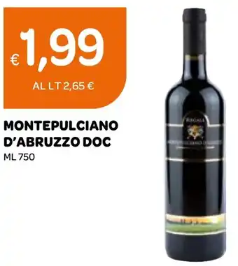 Ekom MONTEPULCIANO D'ABRUZZO DOC ML 750 offerta