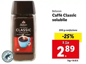 Lidl Bellarom Caffè Classic solubile 200 g confezione offerta