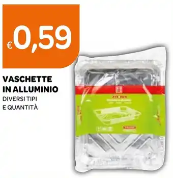 Ekom VASCHETTE IN ALLUMINIO DIVERSI TIPI E QUANTITÀ offerta