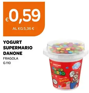 Ekom YOGURT SUPERMARIO DANONE FRAGOLA G 110 offerta