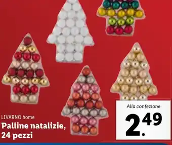 Lidl LIVARNO home Palline natalizie, 24 pezzi offerta