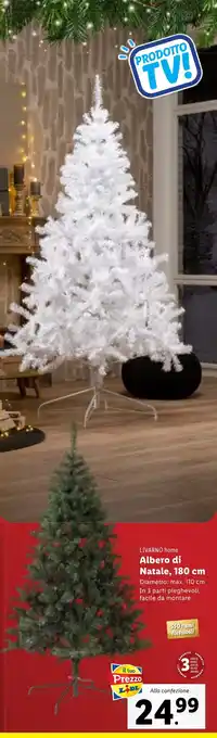 Lidl LIVARNO home Albero di Natale, 180 cm offerta