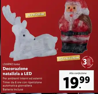 Lidl LIVARNO home Decorazione natalizia a LED offerta