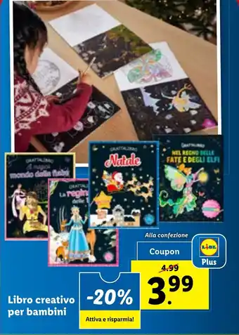 Lidl Libro creativo per bambini offerta
