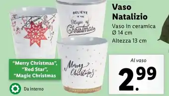 Lidl Vaso Natalizio offerta