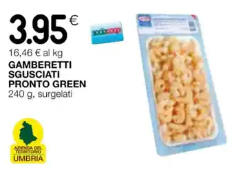 Coop GAMBERETTI SGUSCIATI PRONTO GREEN 240 g, surgelati offerta