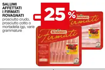 Coop SALUMI AFFETTATI I FIRMATI ROVAGNATI offerta