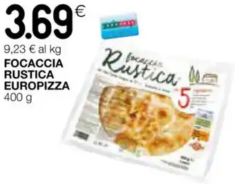 Coop FOCACCIA RUSTICA EUROPIZZA 400 g offerta