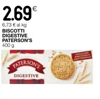 Coop BISCOTTI DIGESTIVE PATERSON'S 400 g offerta