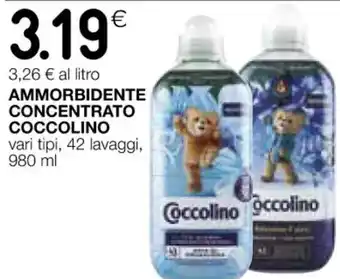 Coop AMMORBIDENTE CONCENTRATO COCCOLINO vari tipi, 42 lavaggi, 980 ml offerta