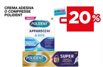 Coop CREMA ADESIVA O COMPRESSE POLIDENT offerta