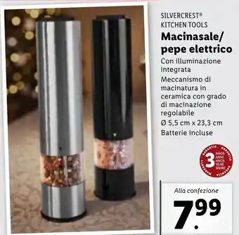 Lidl SILVERCREST KITCHEN TOOLS Macinasale/ pepe elettrico offerta