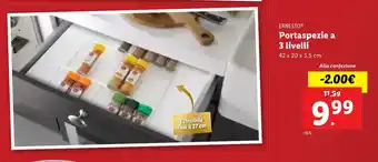 Lidl ERNESTO Portaspezie a 3 livelli offerta