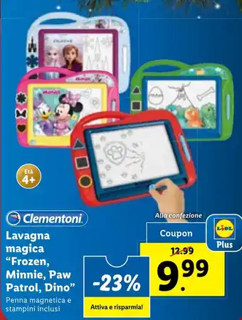 Clementoni Lavagna magica "Frozen, Minnie, Paw Patrol, Dino"