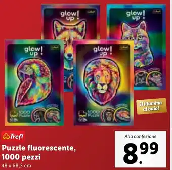Lidl Trefi Puzzle fluorescente, 1000 pezzi offerta