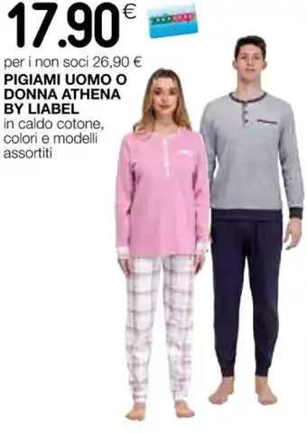 Coop PIGIAMI UOMO O DONNA ATHENA BY LIABEL offerta