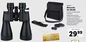 Lidl AURIOL Binocolo 10-30x60 offerta