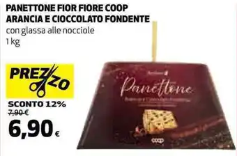 Coop PANETTONE FIOR FIORE COOP ARANCIA E CIOCCOLATO FONDENTE 1 kg offerta