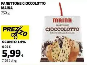 Coop PANETTONE CIOCCOLOTTO MAINA 750 g offerta