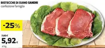Coop BISTECCHE DI SUINO SANDRI offerta