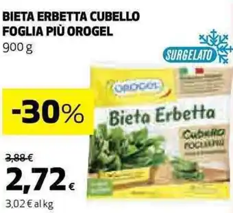 Coop BIETA ERBETTA CUBELLO FOGLIA PIÙ OROGEL 900 g offerta