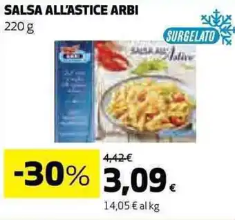 Coop SALSA ALL'ASTICE ARBI 220 g offerta