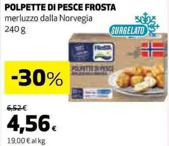Coop POLPETTE DI PESCE FROSTA 240 g offerta