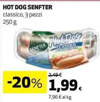 Coop HOT DOG SENFTER classico, 3 pezzi 250 g offerta