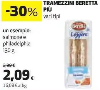 Coop TRAMEZZINI BERETTA PIÙ 130 g offerta