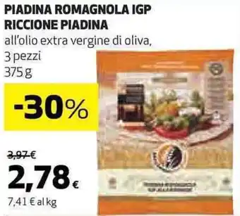 Coop PIADINA ROMAGNOLA IGP RICCIONE PIADINA 375 g offerta