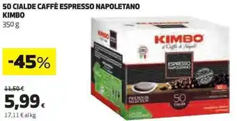 Coop 50 CIALDE CAFFÈ ESPRESSO NAPOLETANO KIMBO 350 g offerta