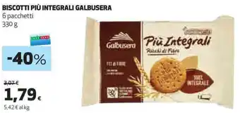 Coop BISCOTTI PIÙ INTEGRALI GALBUSERA 330 g offerta